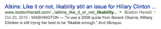 Illustration for article titled Wait, Does Hillary Clinton Have a Likability Problem?